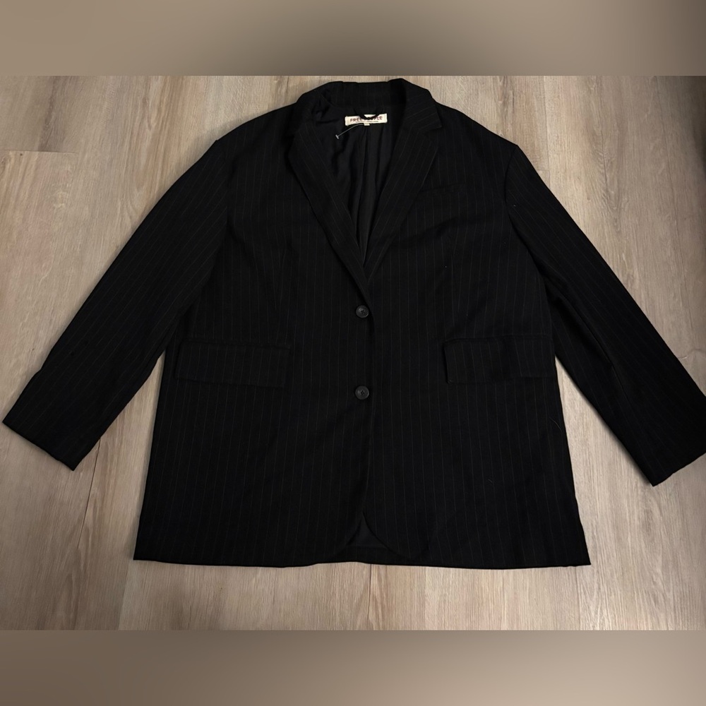 Free People Black Blazer